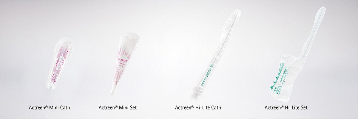 Actreen catheter range